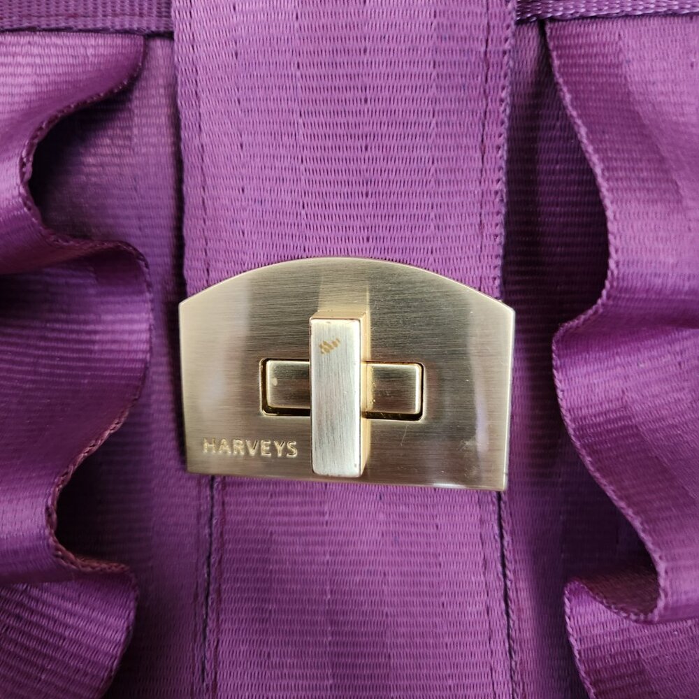 Harveys Lola Ruffle Shoulder Bag with Gold-tone Hardware - Picture 6 of 8